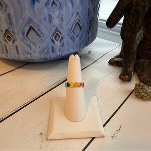 Rainbow Heart Ring